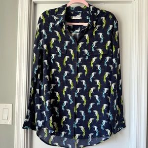 Equipment LS button-down blouse